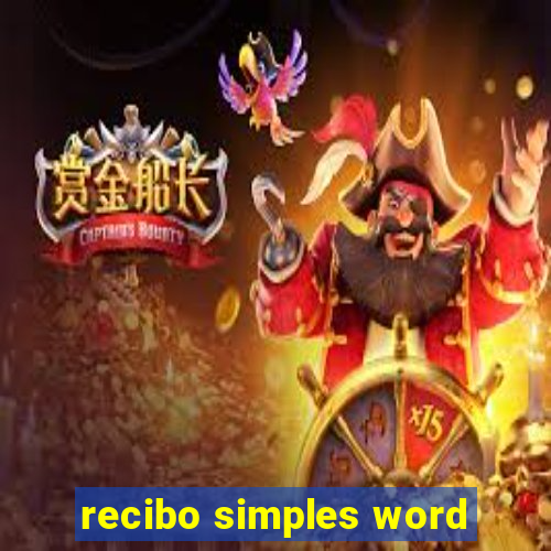 recibo simples word